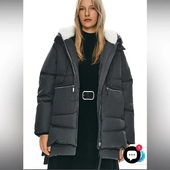 Women's Black 092 Universe® Women's Thickened Down Jacket - Picture 3 of 9